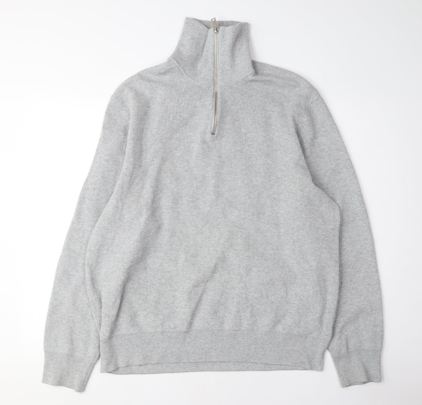 Marks and Spencer Men's Grey XL Full Zip Jumper
