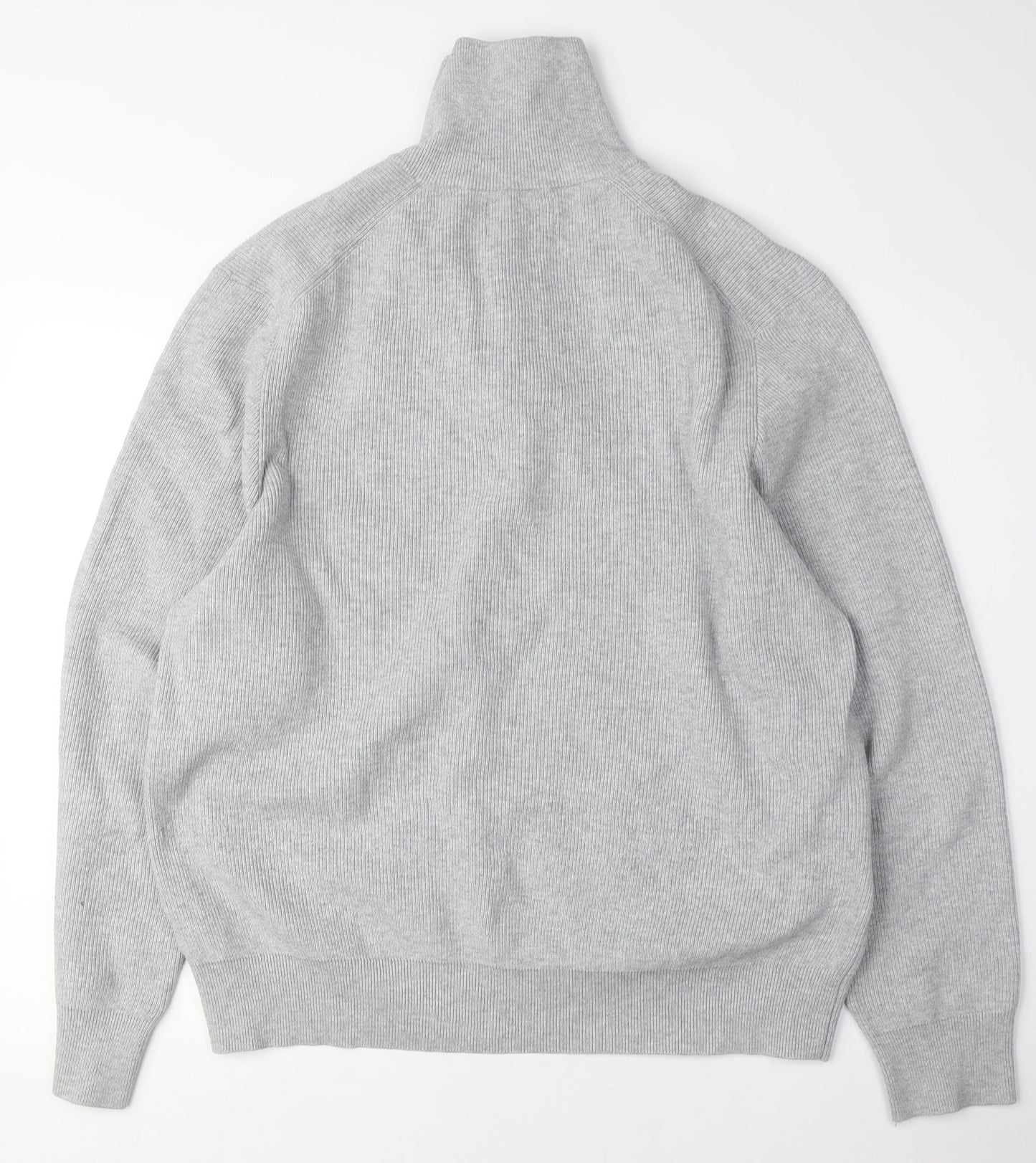 Marks and Spencer Men's Grey XL Full Zip Jumper