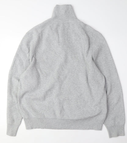Marks and Spencer Men's Grey XL Full Zip Jumper