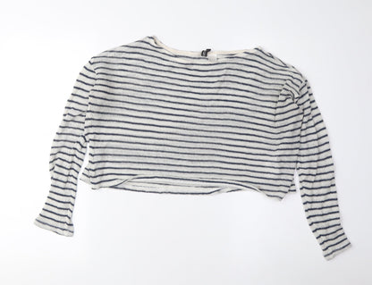 Womens UK Size 10 H&M Multicoloured Pullover Jumper