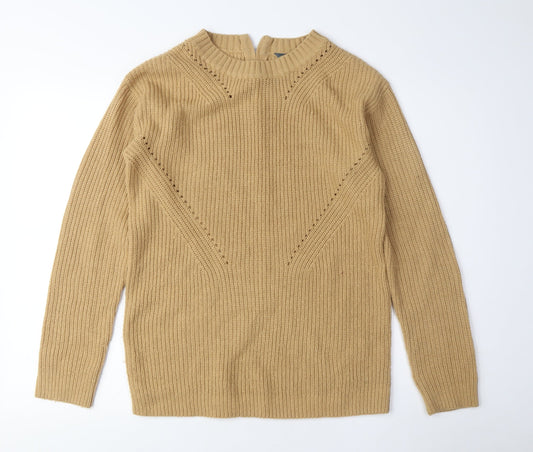 Womens UK Size 10 Dorothy Perkins Beige Pullover Jumper