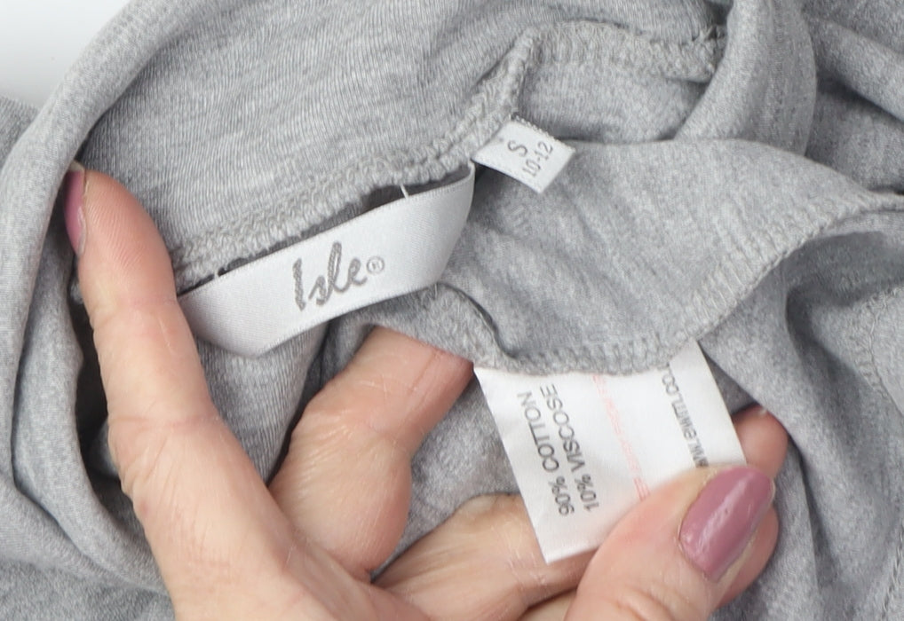 Womens UK Size S Isle Grey Pullover Jumper