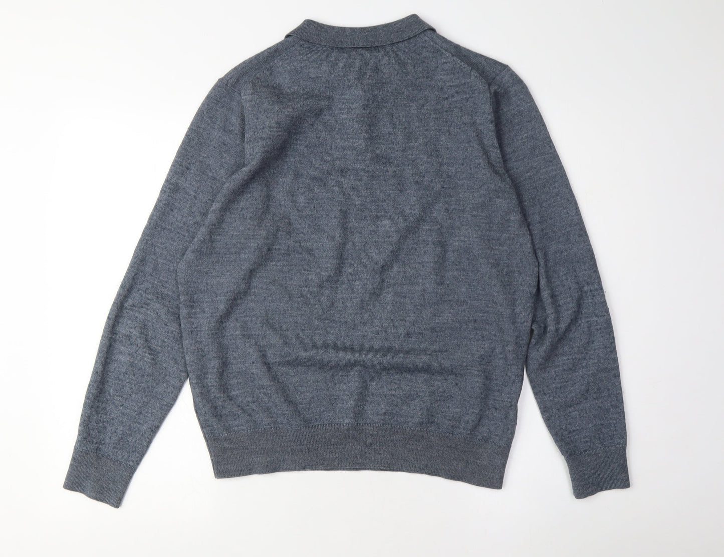 Gleneagles Men's Grey Henley Jumper, M, Classic Style