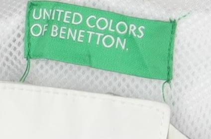 Mens UK Size L United Colors of Benetton Multicoloured Windbreaker Coat