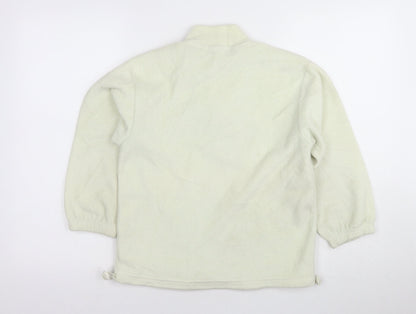Today Boys White Fleece Pullover Hoodie - 10-11 Years