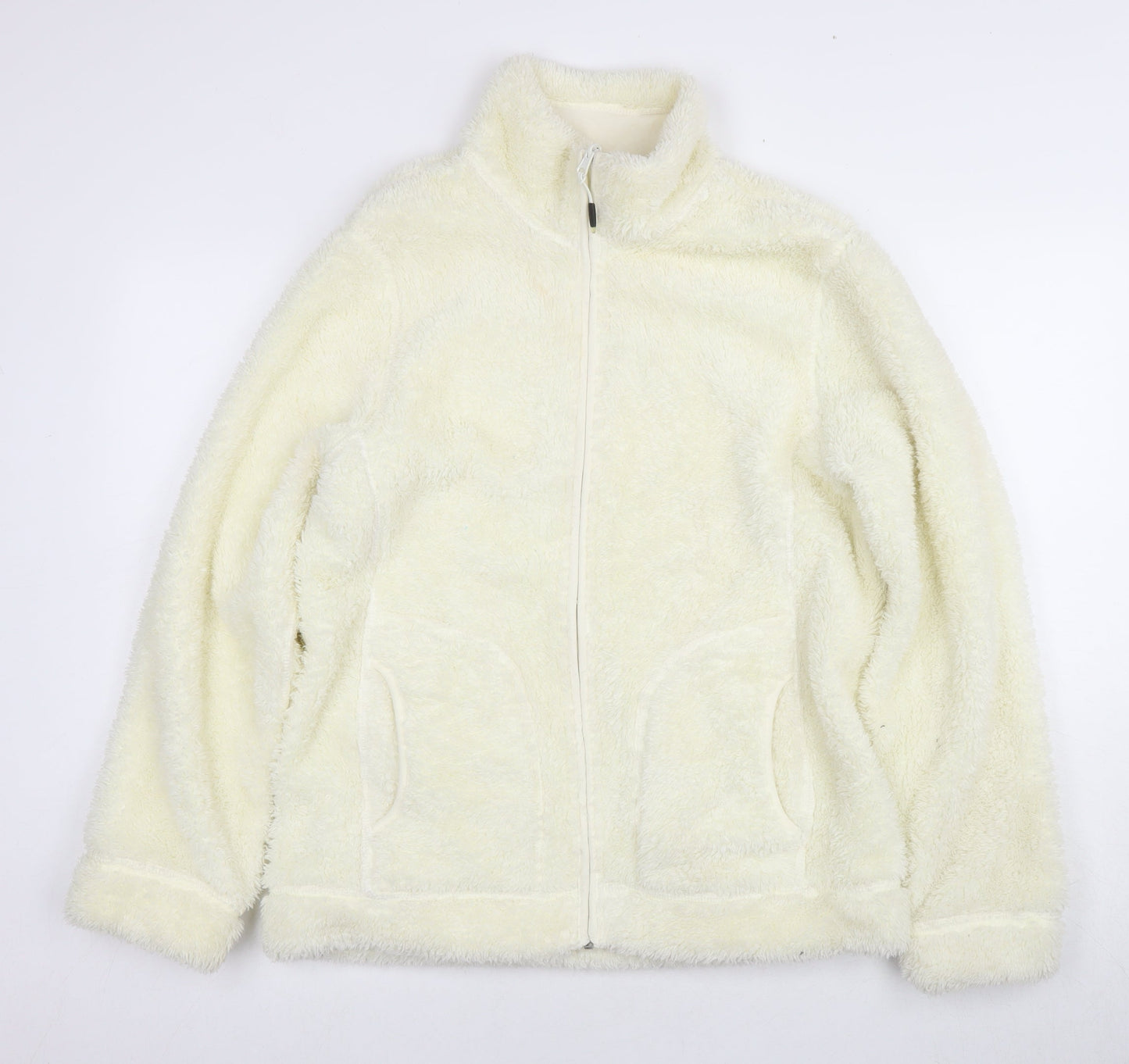Womens UK Size M Signature Ivory Basic Jacket