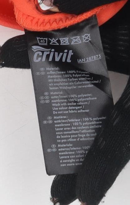 Crivit Women's Orange Fleece Jacket Size 12 Casual