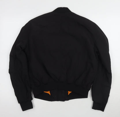 Unisex Adults UK Size 12 H&M Black Bomber Jacket
