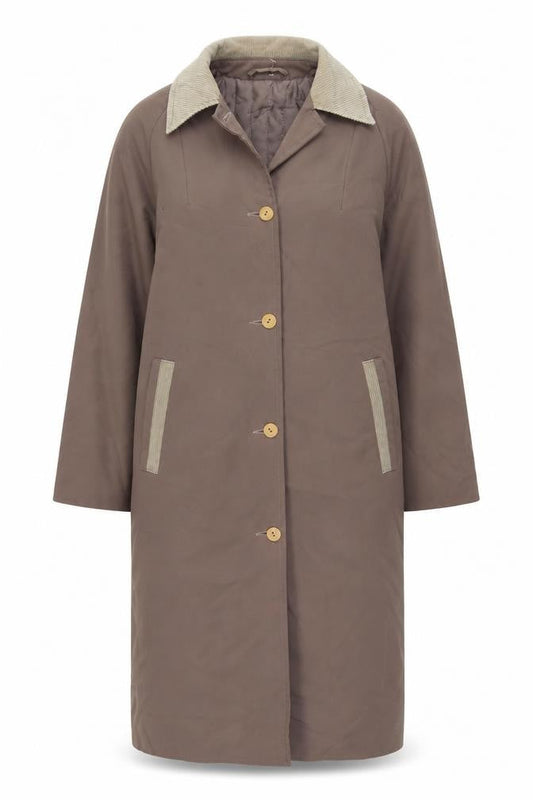A Wrayne Women's Brown Long Overcoat Size 12