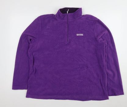 Regatta Unisex Adults Purple Fleece Pullover Size 44