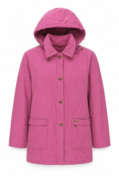 Astraka Women's Pink Hooded Parka Jacket Size M