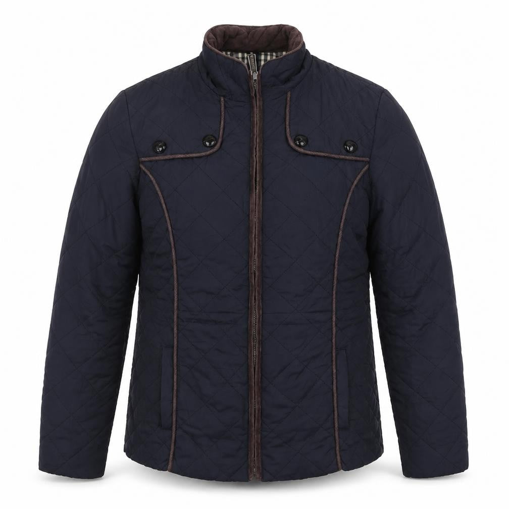 Unisex Adults UK Size S Savanah Collection Blue Quilted Coat