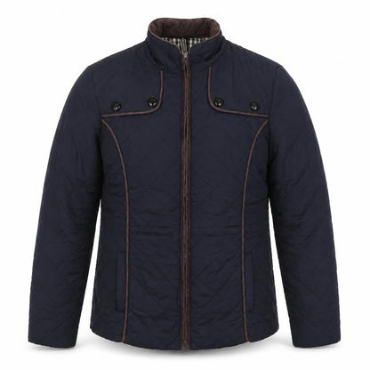 Unisex Adults UK Size S Savanah Collection Blue Quilted Coat