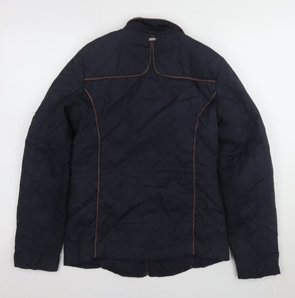 Unisex Adults UK Size S Savanah Collection Blue Quilted Coat