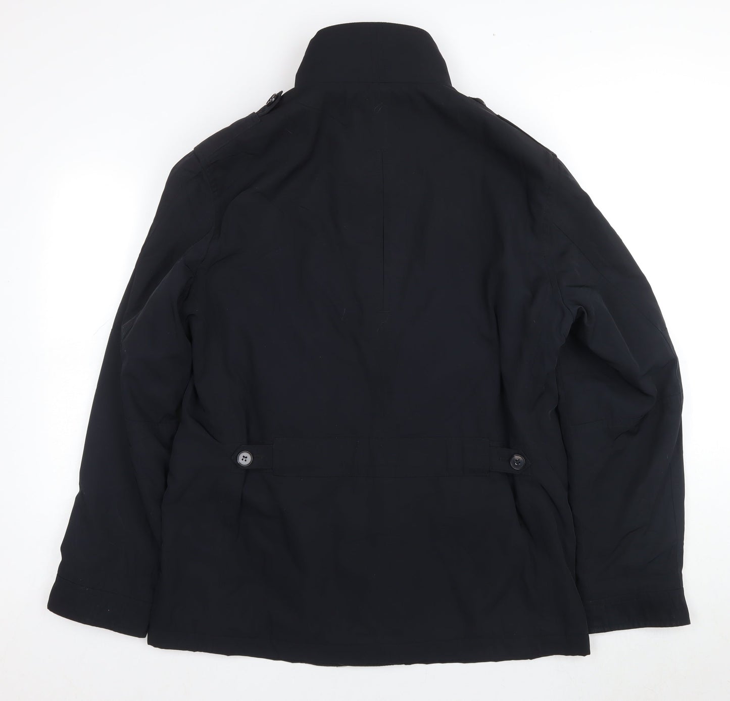 Mens UK Size M Marks and Spencer Blue Overcoat