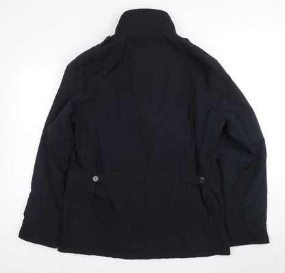 Mens UK Size M Marks and Spencer Blue Overcoat