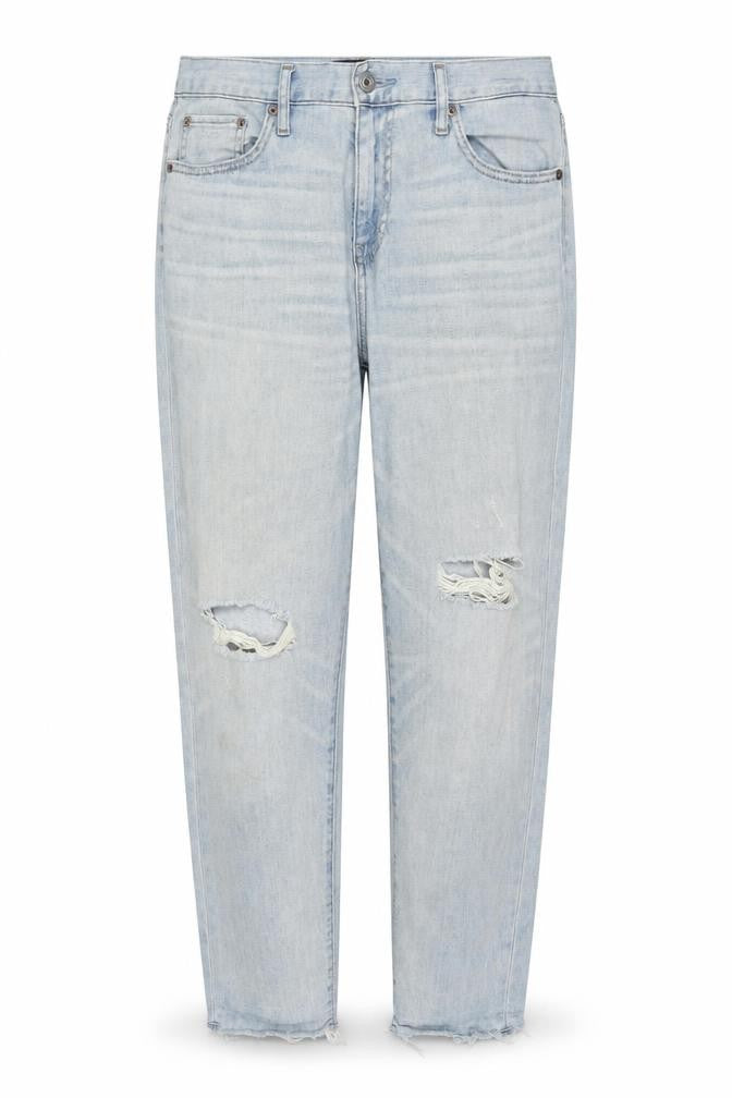Womens UK Size 10 Uniqlo Regular Fit Distressed Blue Jeans