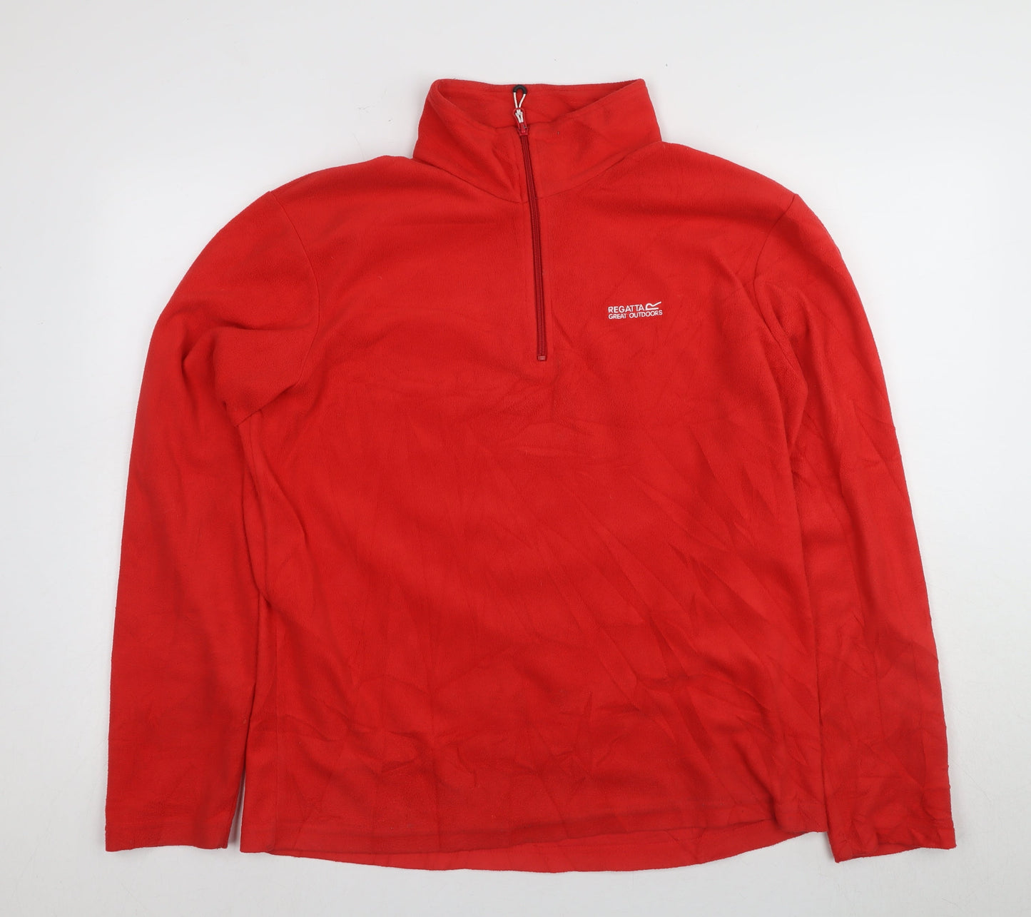 Mens UK Size L Regatta Red 1/4 Zip Sweatshirt