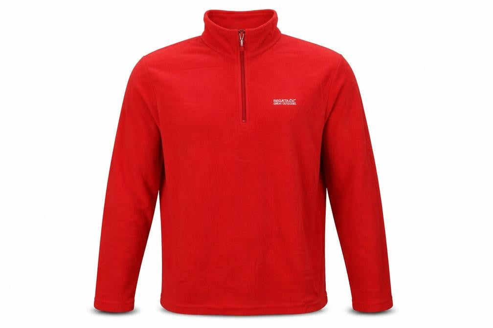 Mens UK Size L Regatta Red 1/4 Zip Sweatshirt