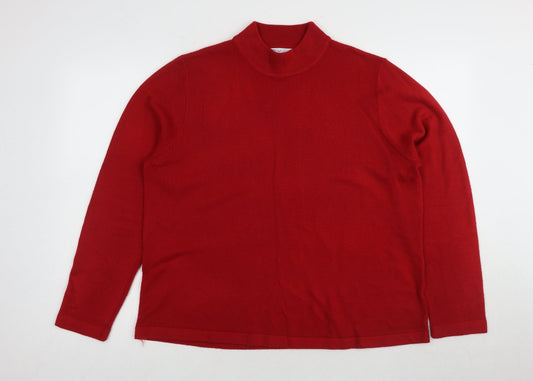 Womens UK Size 20 JDY Red Pullover Jumper