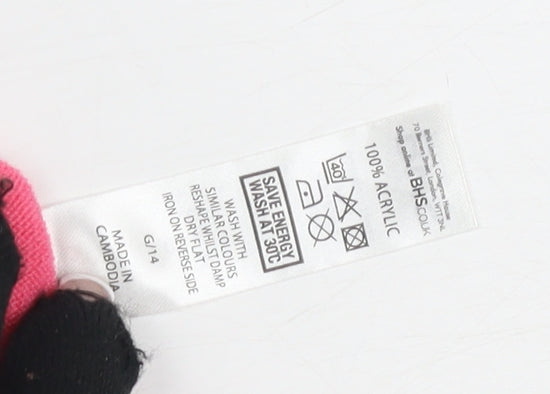 BHS Women's Pink Mock Neck Jumper Size 8