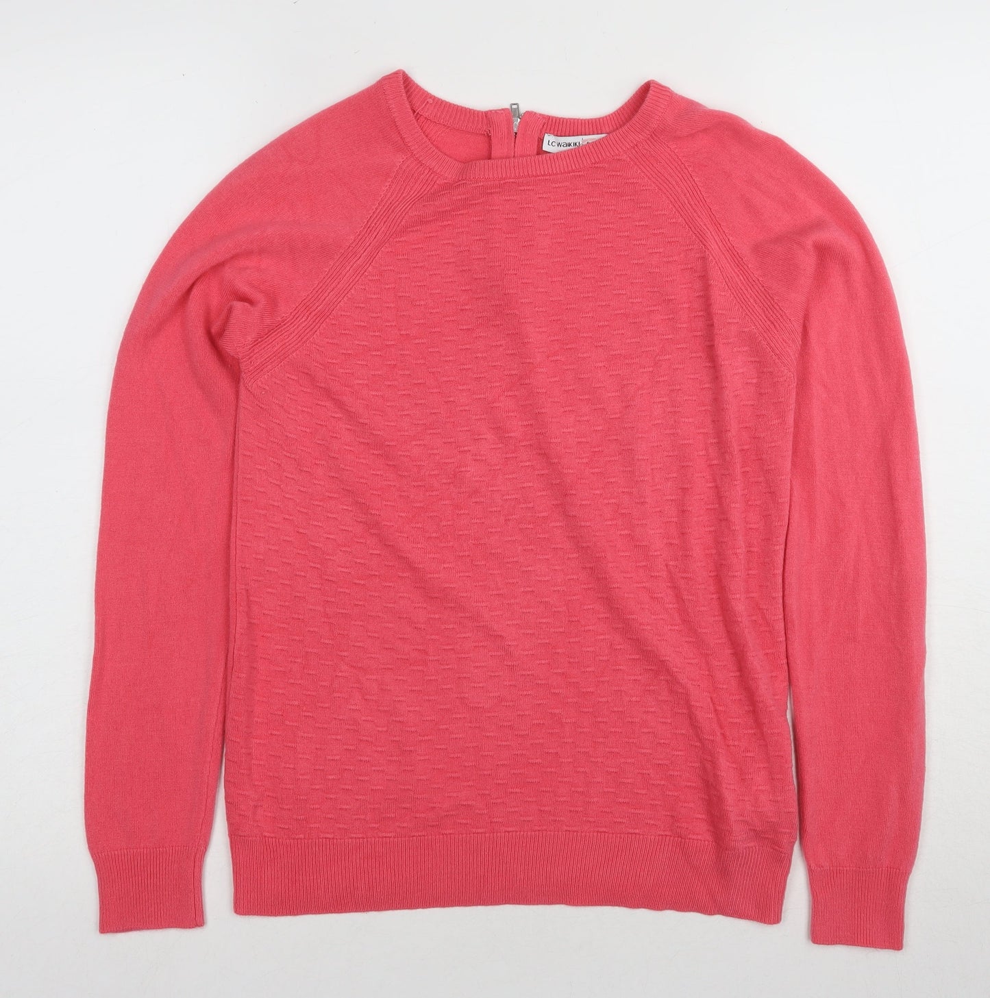 Womens UK Size S LC Waikiki Pink Pullover Jumper