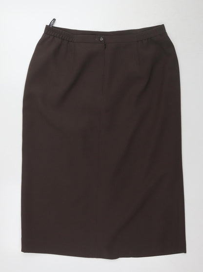 Alexon Women's Brown Pencil Skirt, Size 16, Business, Autumn/Winter