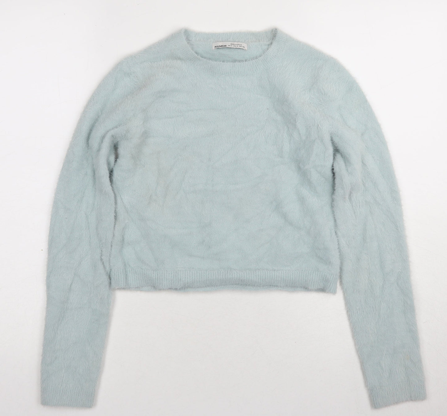 Womens UK Size S Pull & Bear Blue Pullover Jumper