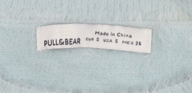 Womens UK Size S Pull & Bear Blue Pullover Jumper