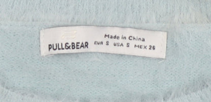 Womens UK Size S Pull & Bear Blue Pullover Jumper