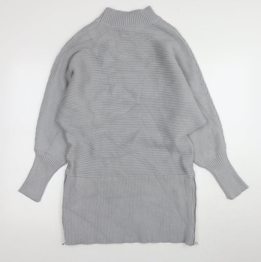 Sonder Studio Women's Grey Pullover Jumper, Size 12, High Neck