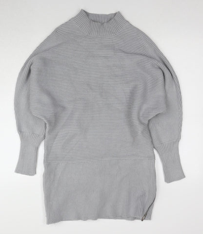 Sonder Studio Women's Grey Pullover Jumper, Size 12, High Neck