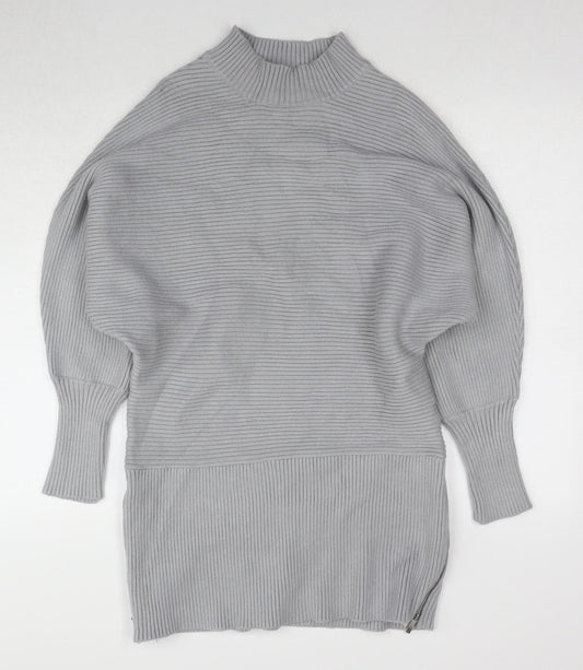 Sonder Studio Women's Grey Pullover Jumper, Size 12, High Neck