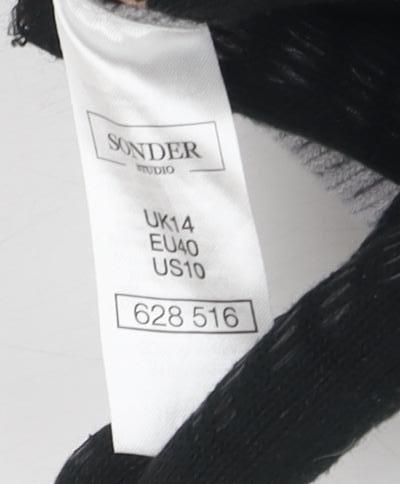 Sonder Studio Women's Grey Pullover Jumper, Size 12, High Neck