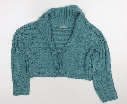 Womens UK Size 14 Marks and Spencer Teal Cardigan Jumper
