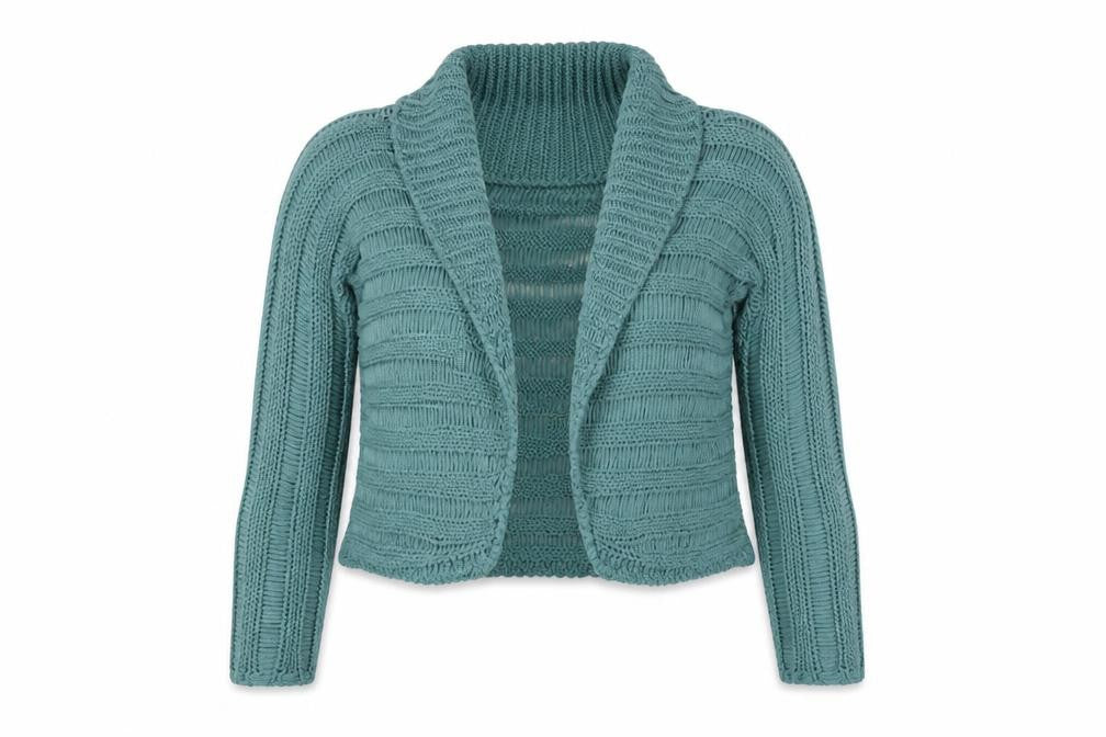 Womens UK Size 14 Marks and Spencer Teal Cardigan Jumper