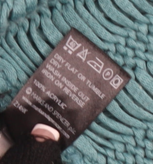Womens UK Size 14 Marks and Spencer Teal Cardigan Jumper