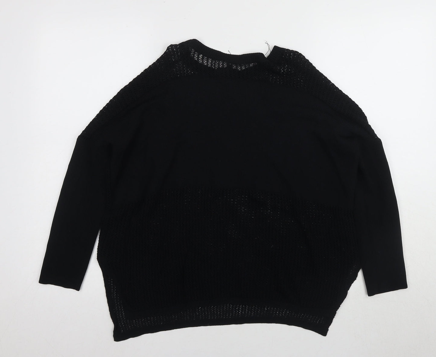Womens UK Size 10 Topshop Black Pullover Jumper
