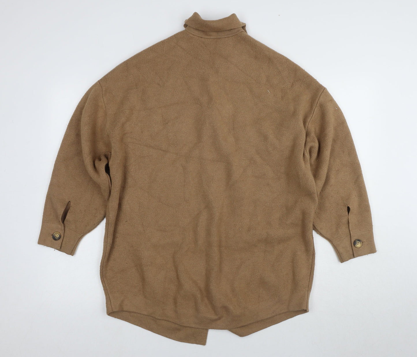 Unisex Adults UK Size 4 MNG Brown Cardigan Jumper