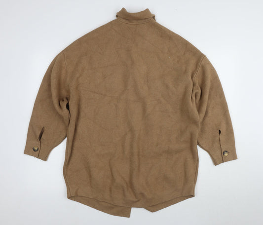 Unisex Adults UK Size 4 MNG Brown Cardigan Jumper