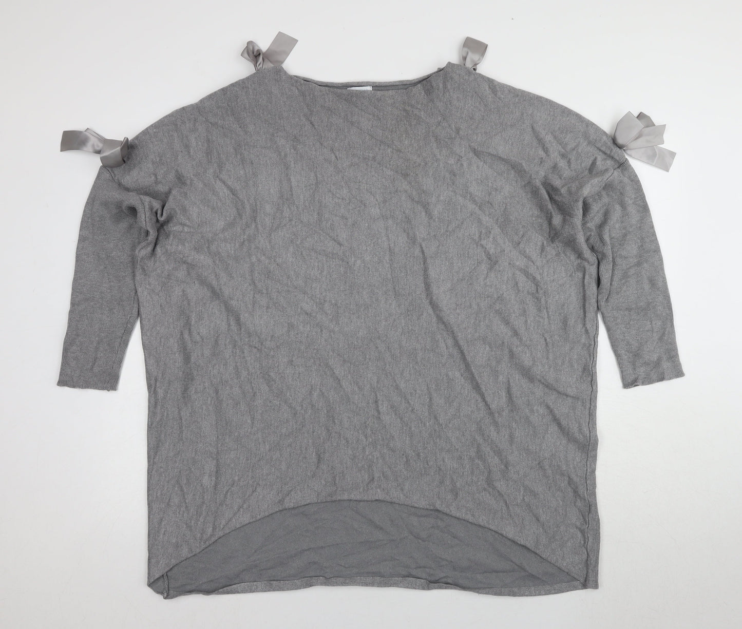 Womens UK Size 18 Blue Vanilla Grey Pullover Jumper