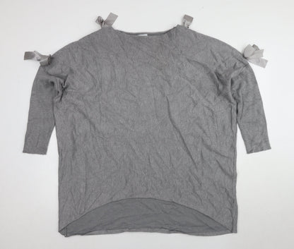 Womens UK Size 18 Blue Vanilla Grey Pullover Jumper