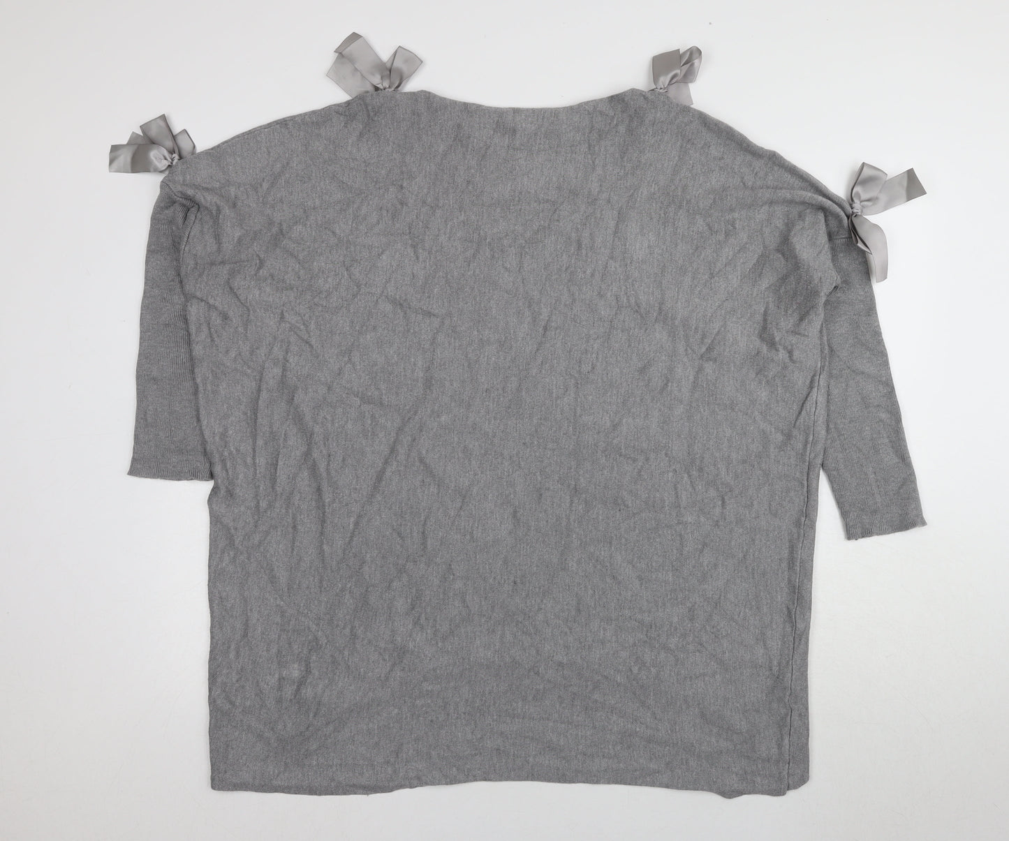 Womens UK Size 18 Blue Vanilla Grey Pullover Jumper