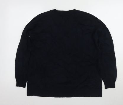 Womens UK Size 10 Debenhams Black Pullover Jumper