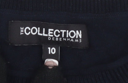Womens UK Size 10 Debenhams Black Pullover Jumper
