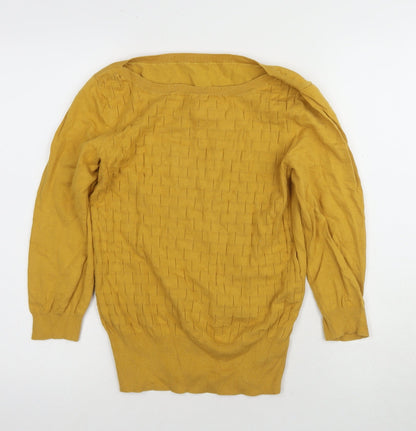 Womens UK Size M Oasis Yellow Pullover Jumper