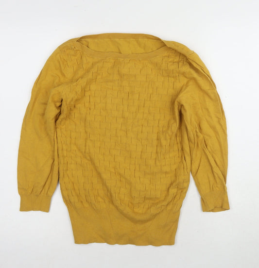 Womens UK Size M Oasis Yellow Pullover Jumper