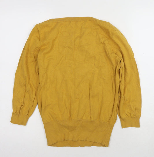 Womens UK Size M Oasis Yellow Pullover Jumper