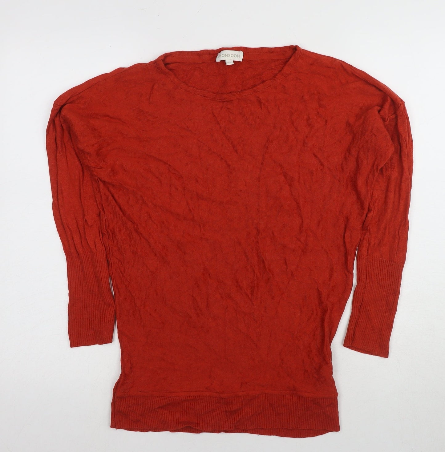 NOOSNOW Women's Red Cotton Pullover Jumper M