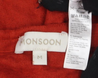 NOOSNOW Women's Red Cotton Pullover Jumper M